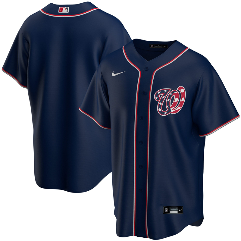 Youth Washington Nationals Nike Navy Alternate 2020 Replica Team Jersey ->youth mlb jersey->Youth Jersey